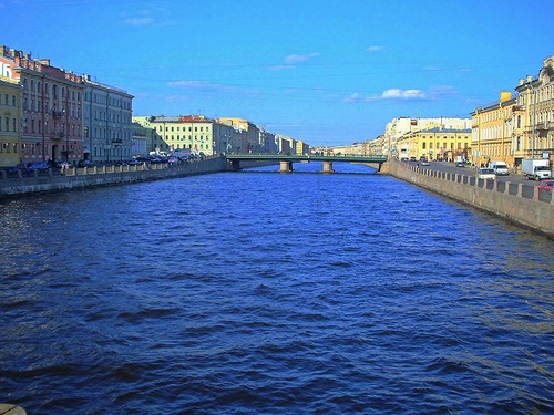 Красивые виды Санкт-Петербурга. Река Фонтанка Фото