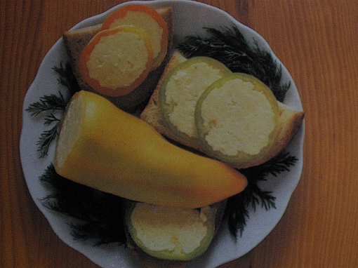 Перец фаршированный сыром (Фото)