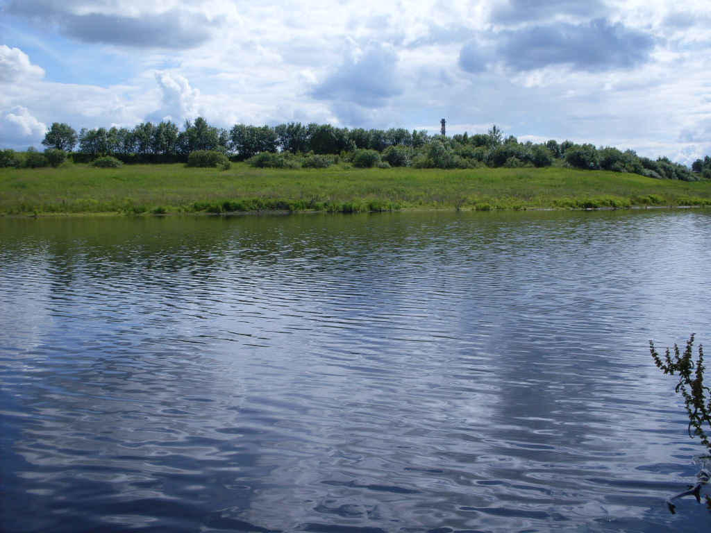 Кузьминское водохранилище в городе Пушкин.