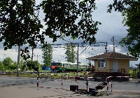 Железнодорожный переезд в г. Пушкин СПб